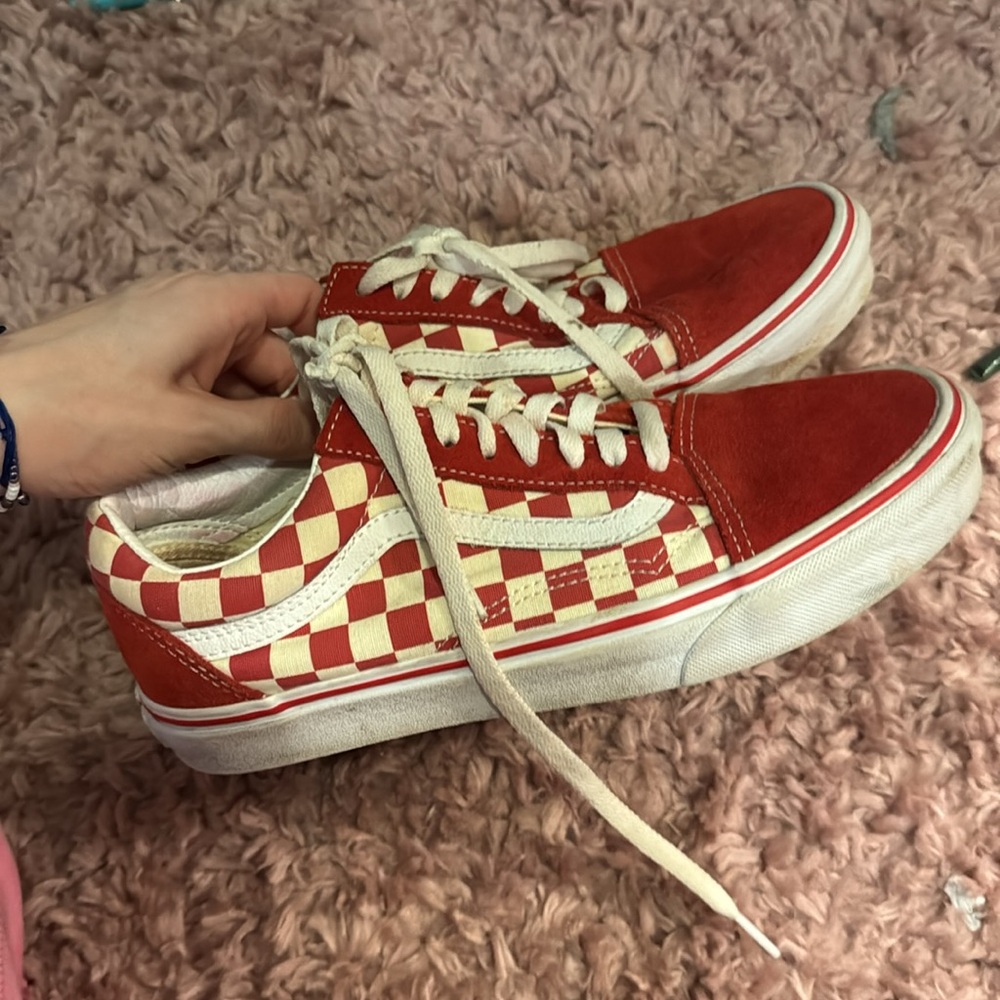 Red Checkered Vans - image 2